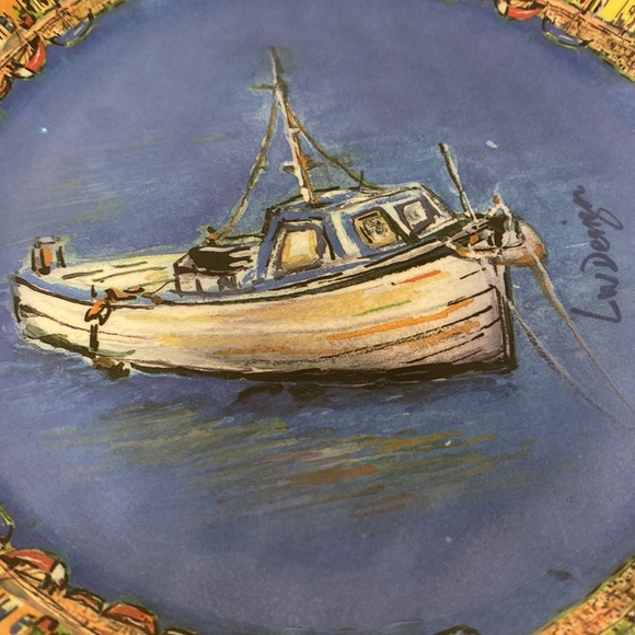 222 FIFTH MELAMINE SAGE BOAT SERVING BOWLS - pair of 2 bowls - Picture 9 of 16